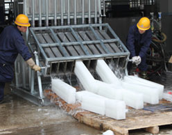 Machine à glace en bloc par système de saumure